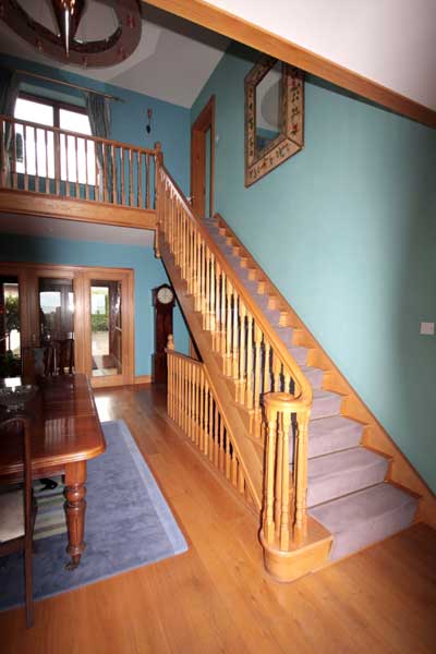 Stairs with Curved Handrail