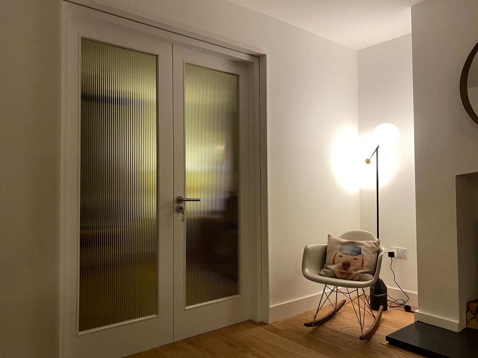 Dublin Internal Reeded Timber Double Doors
