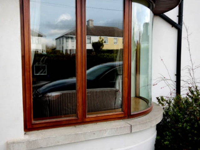 Sapele Curved Window Curved Window